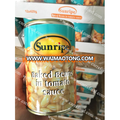 Canned White Kidney Beans baked beans in tomato sauce canned food