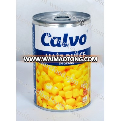 Non GMO Canned Yellow maize corn