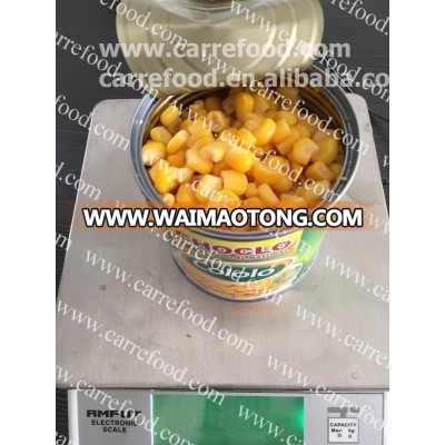 Yellow maize in vacuum pack