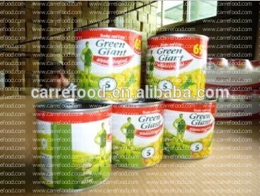 Fresh canned sweet kernel corn China factory whole kernel sweet corn in cans